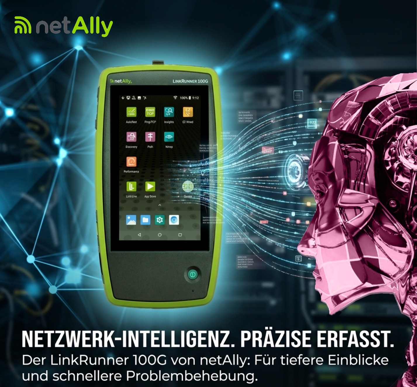 100G im Unternehmensnetz: NetAlly bringt den LinkRunner® 100G